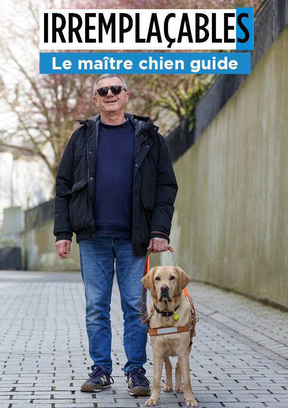 Irremplaçables, épisode 4 - déficient visuel et maître d'un chien guide